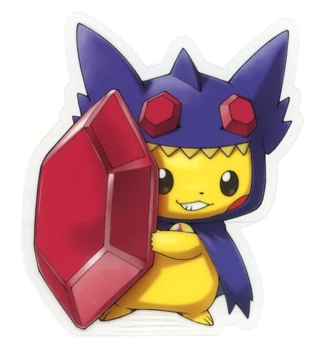 Pokemon Pikachu Wearing Mega Pokemon Poncho Decal Sticker