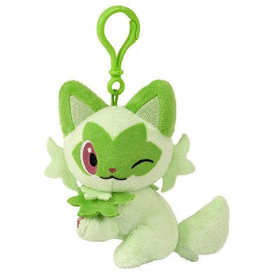 Pokemon Sprigatito Snuggle Series Mascot Keychain Plush