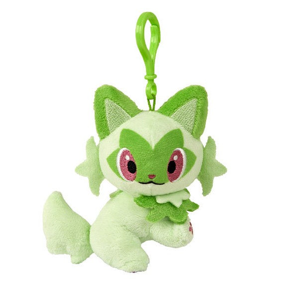Pokemon Sprigatito Snuggle Series Mascot Keychain Plush