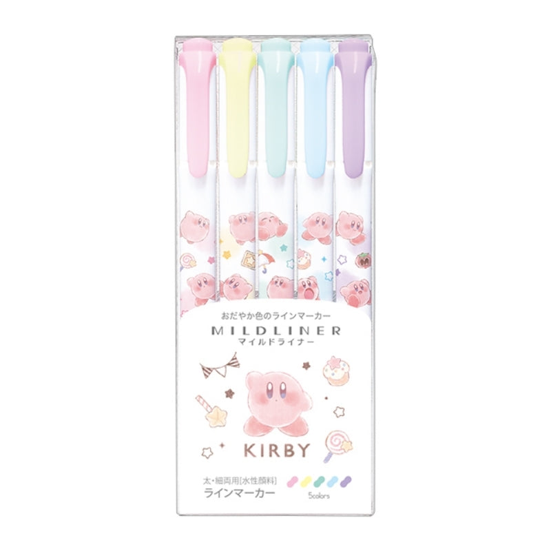 Kirby MILD LINER Gentle Color 5 Piece Highlighter Set