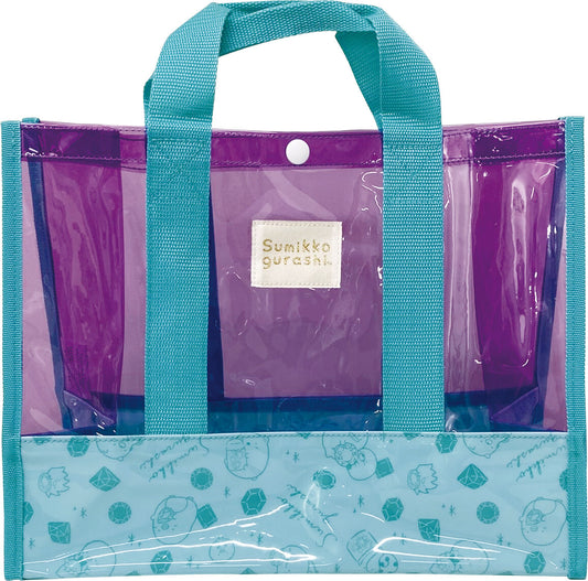 Sumikko Gurashi Gusseted Color Lesson Bag Purple Mint