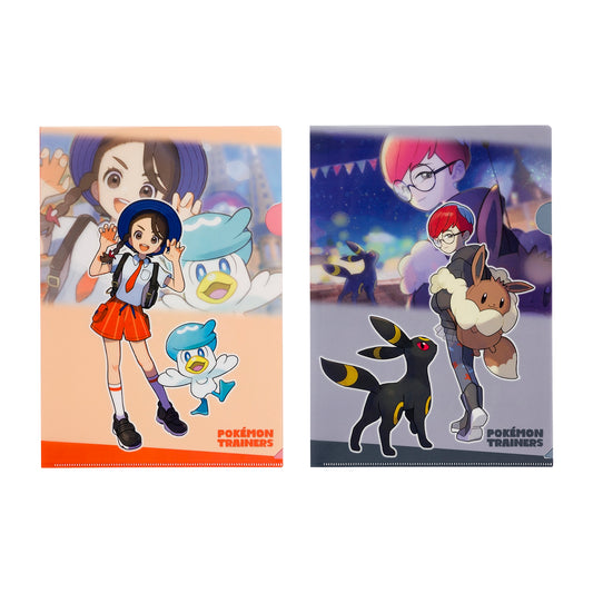 Pokemon Trainers A4 Clear File Set of 2