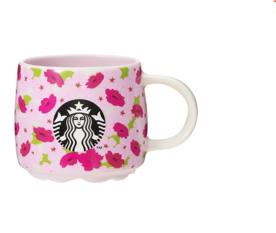 Starbucks Sakura 2024 Cherry Blossoms Round 1 Color Changing Mug 355ml