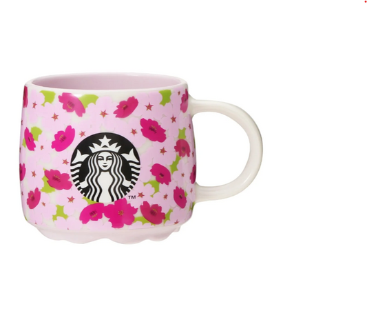 Starbucks Sakura 2024 Cherry Blossoms Round 1 Color Changing Mug 355ml