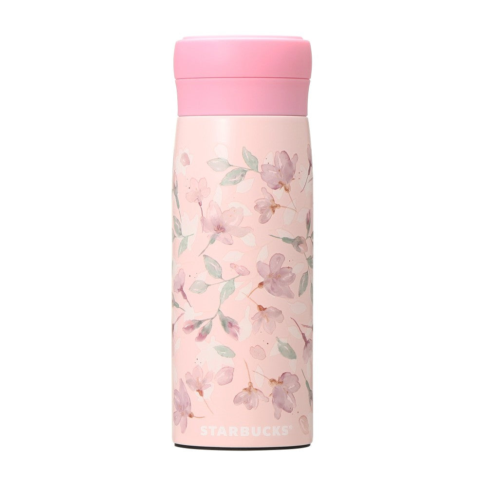 Starbucks Sakura 2024 Cherry Blossoms Round 2 Stainless Steel Bottle Natural 325ml