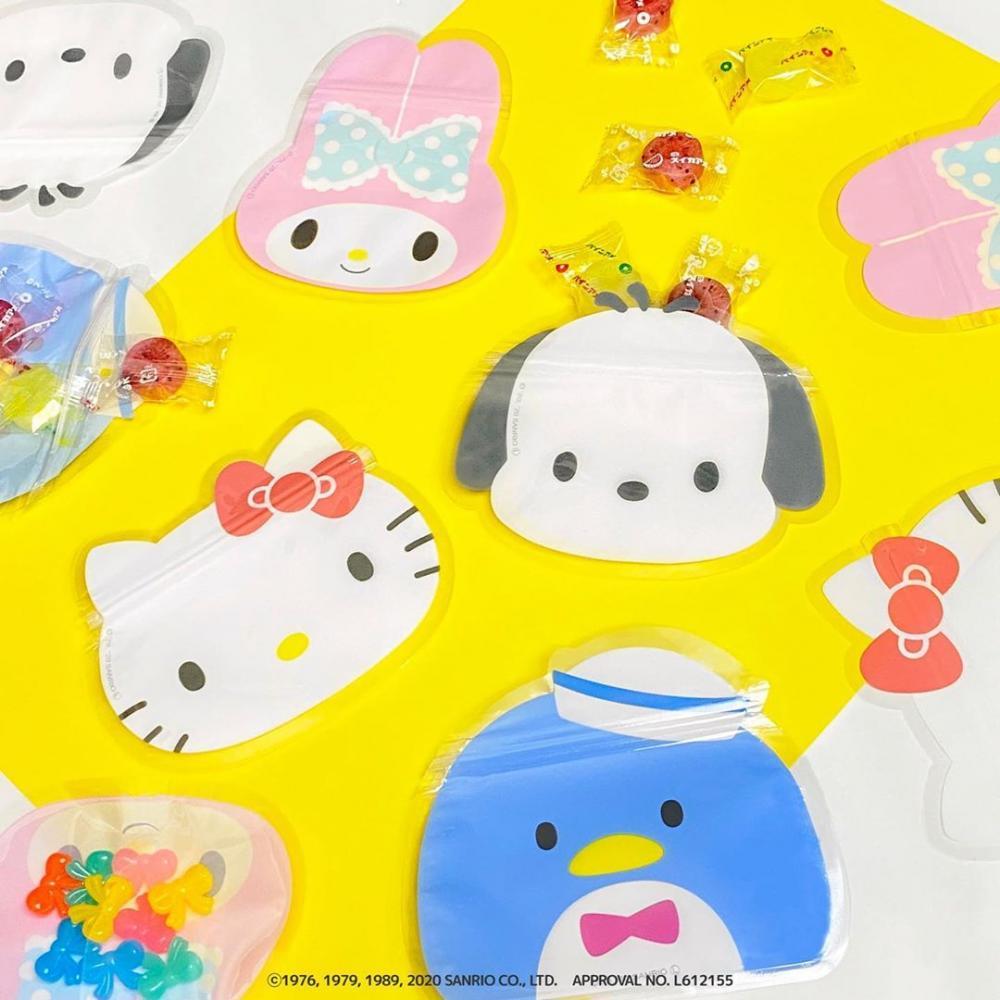 Sanrio Characters 5 pc Fancy Zip Bag