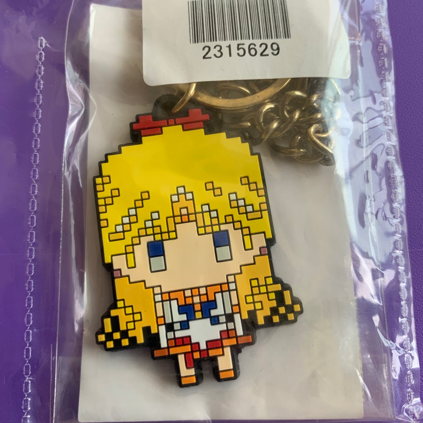 Sailor Moon Crystal 8-Bit Pixel Art keychain