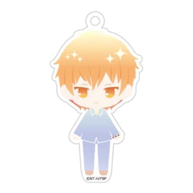 Fruits Basket Pastel Chic Holographic Acrylic Keychain