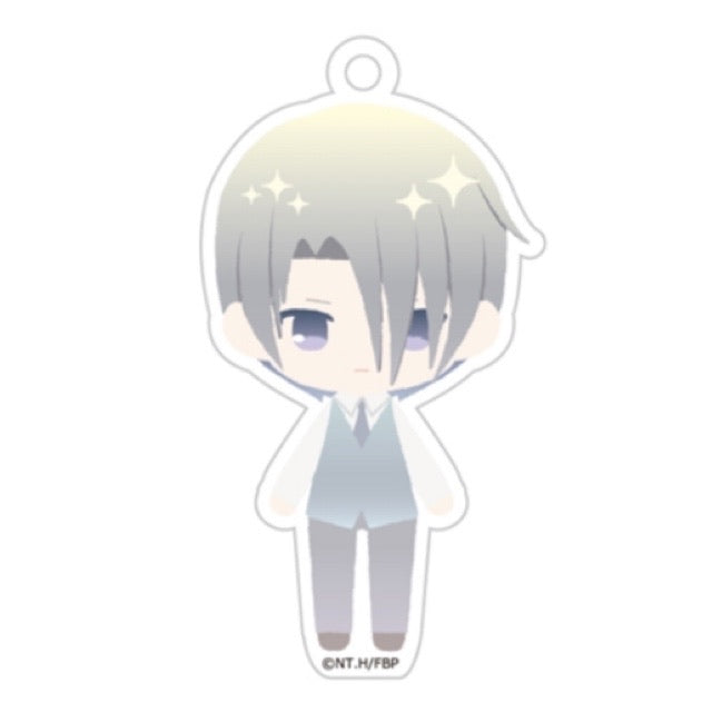 Fruits Basket Pastel Chic Holographic Acrylic Keychain