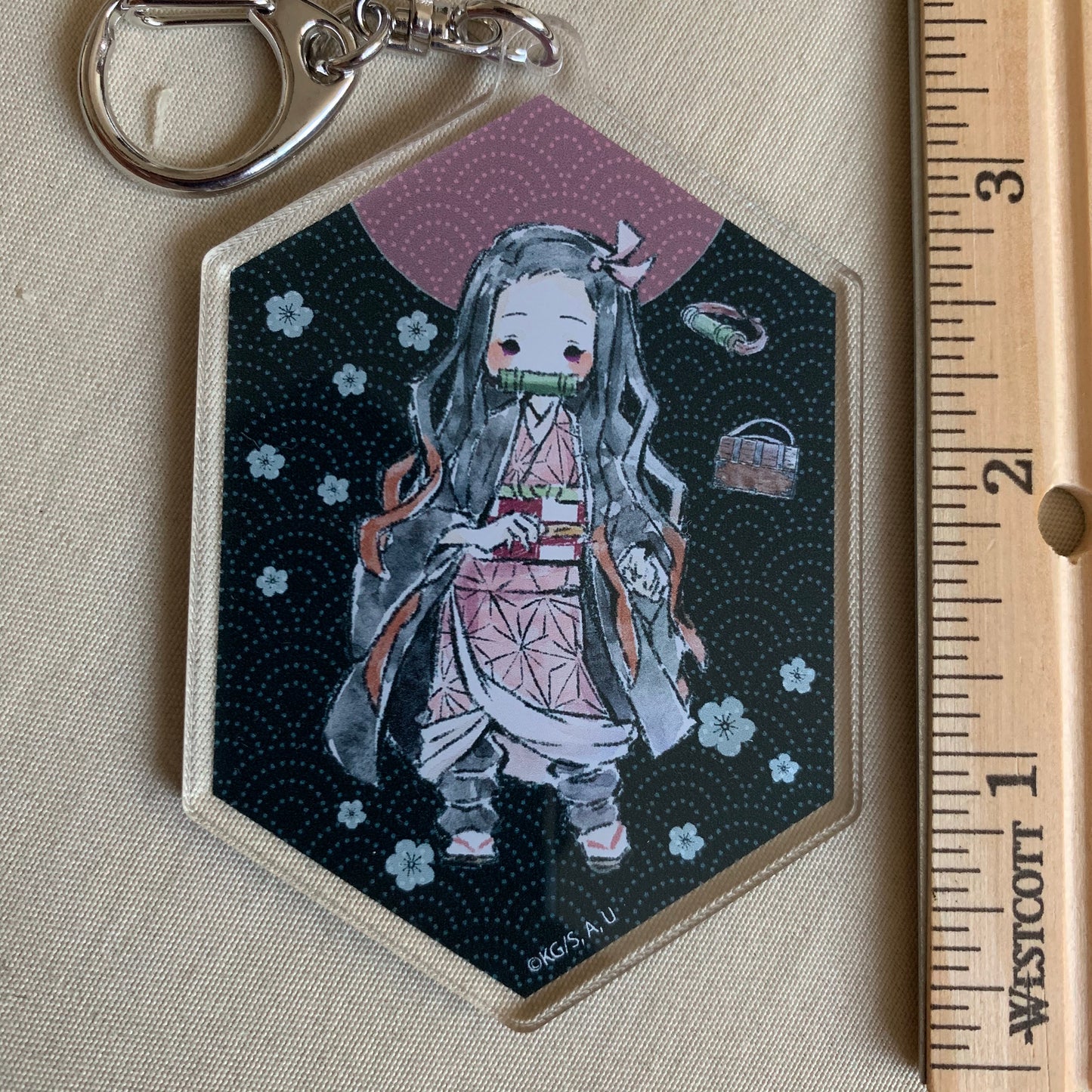 Demon Slayer Graph Art BIG Acrylic Keychain