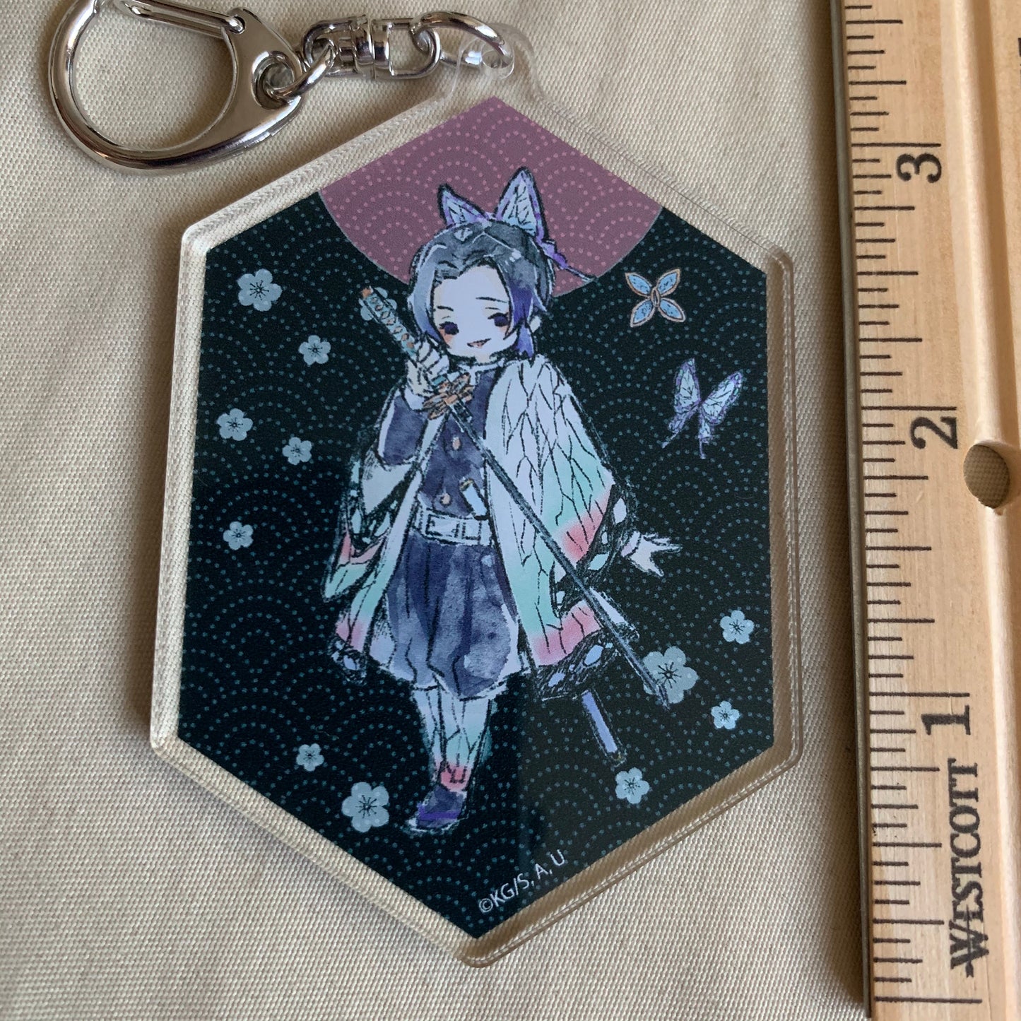 Demon Slayer Graph Art BIG Acrylic Keychain