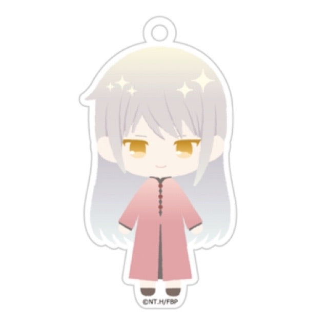 Fruits Basket Pastel Chic Holographic Acrylic Keychain