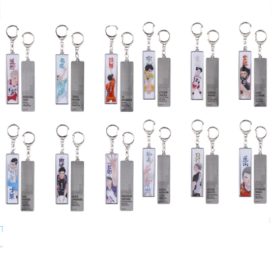 Haikyu Exhibit Play Style Metal Keychain Blind Bag