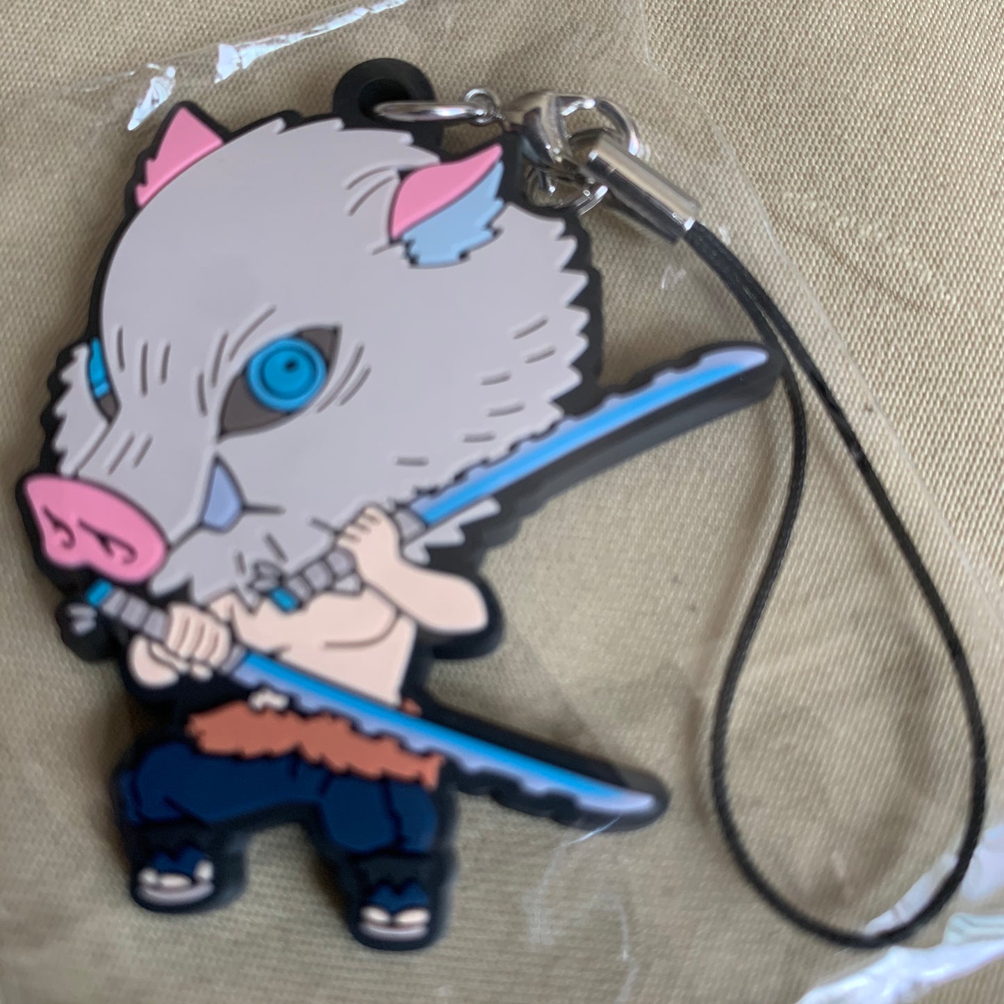 Demon Slayer Action Pose Rubber Charm