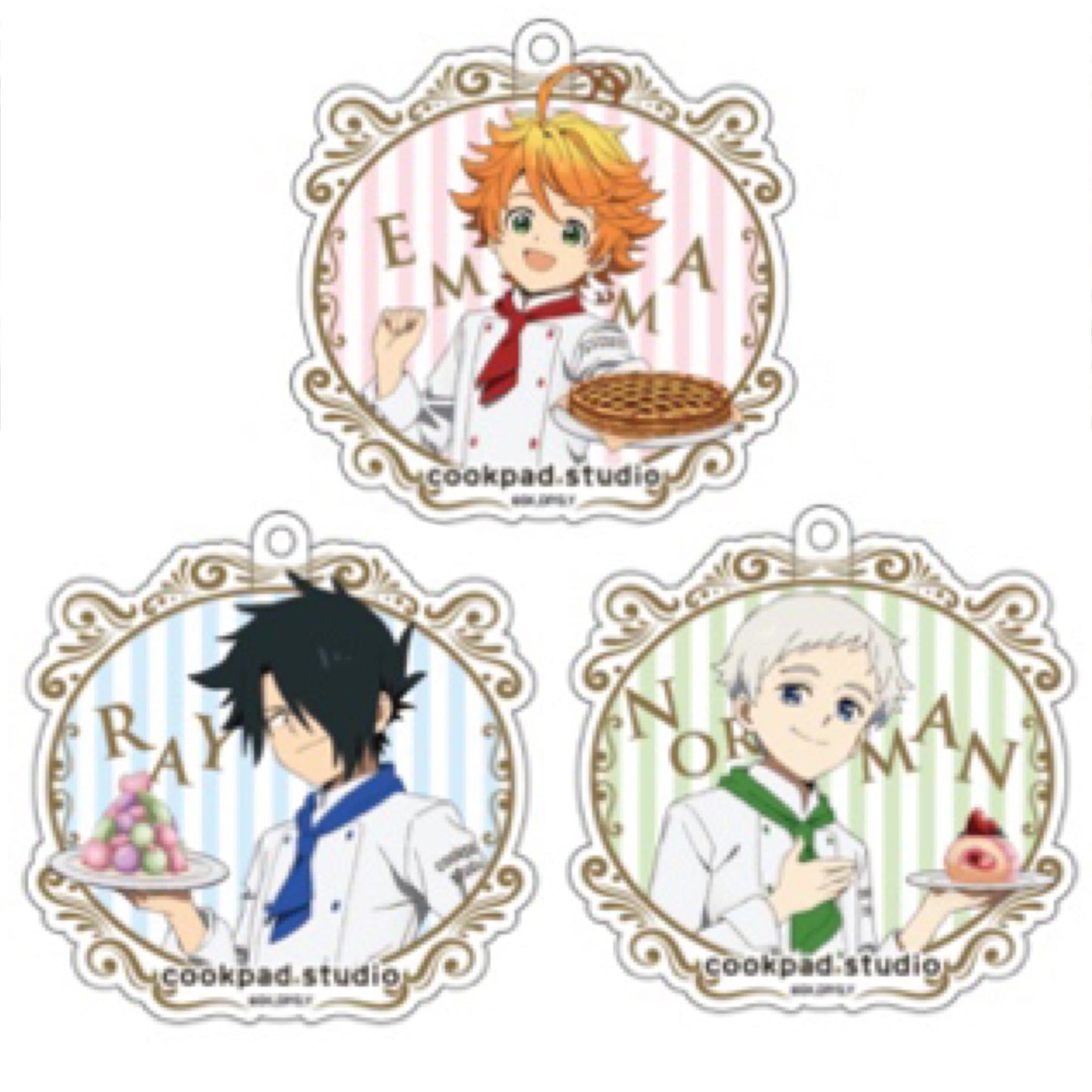 Promised Neverland Cookpad Studio Paradise Festival Acrylic Keychain