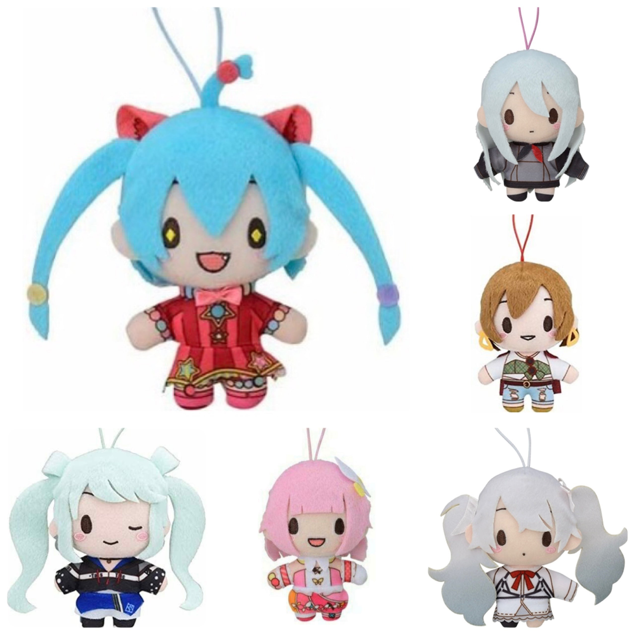 Hatsune Miku Project Sekai Colorful Stage More More Jump Plush Mascot Set 2024