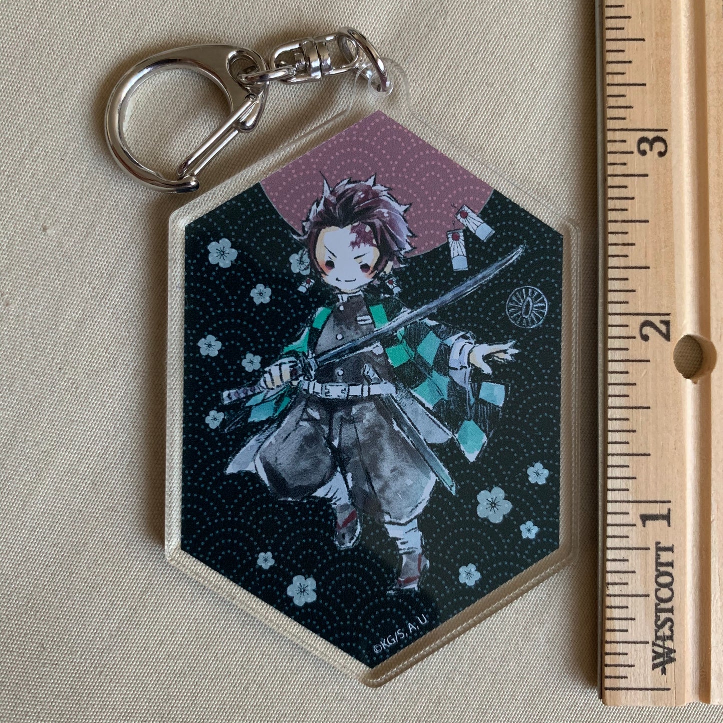 Demon Slayer Graph Art BIG Acrylic Keychain