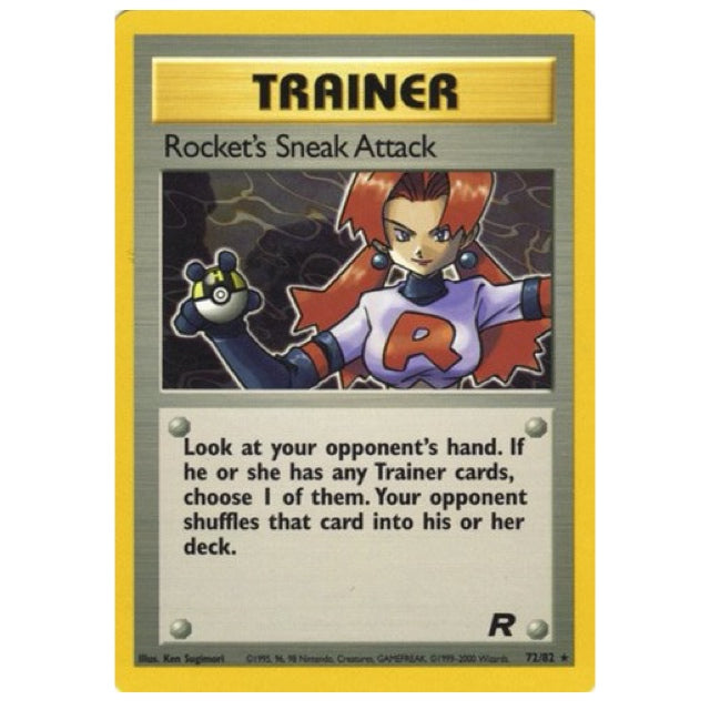 Pokemon TCG Rocket's Sneak Attack (Rocket Gang's Lady)