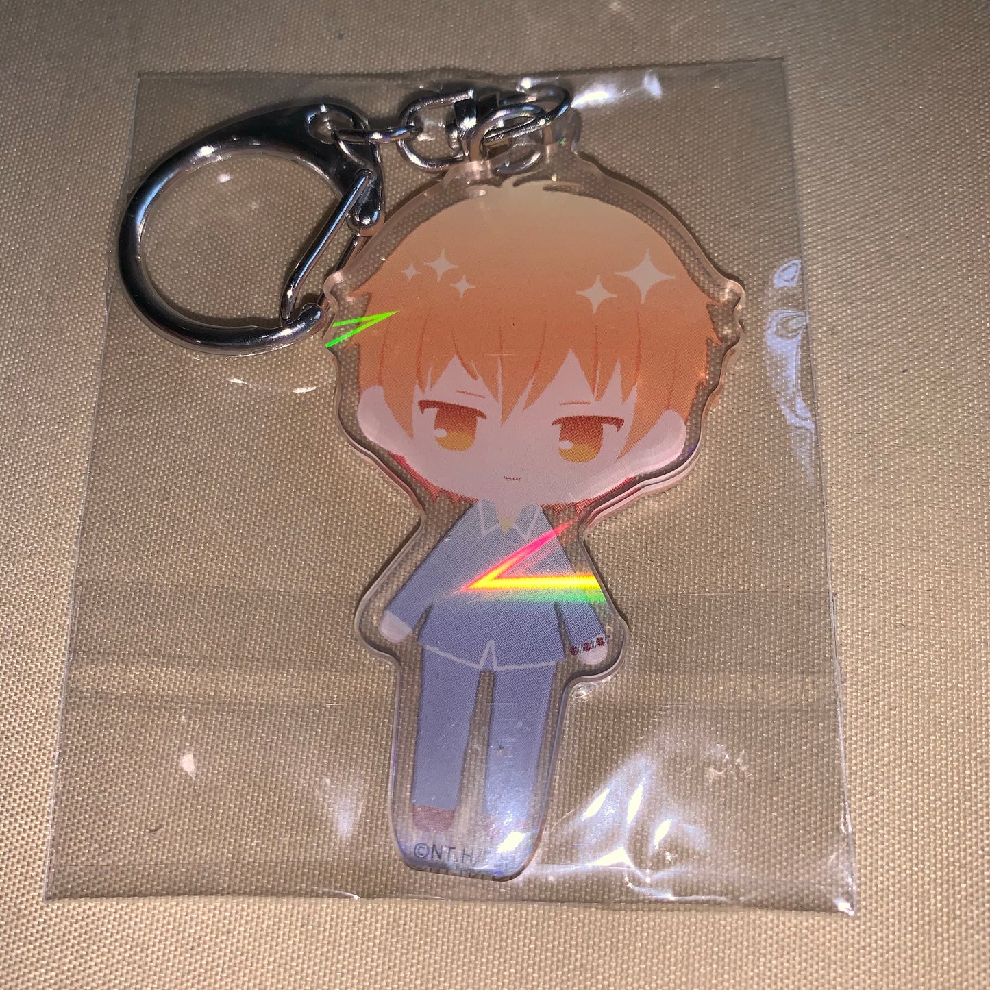 Fruits Basket Pastel Chic Holographic Acrylic Keychain