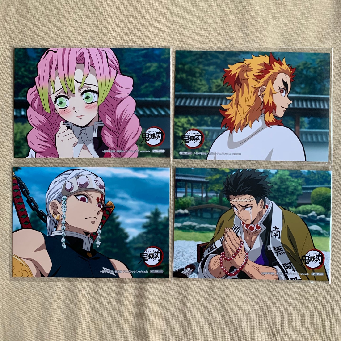 Demon Slayer Cut Scene Postcards