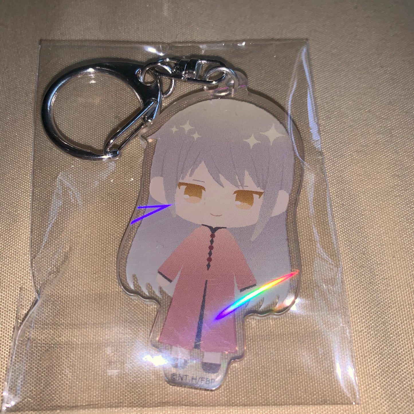 Fruits Basket Pastel Chic Holographic Acrylic Keychain