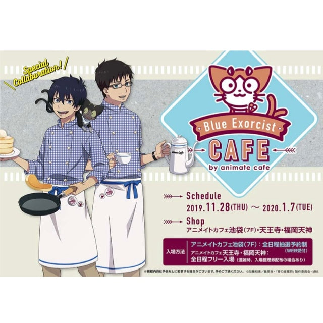 Blue Exorcist x Animate Cafe Rin Okumura BIG Acrylic Stand